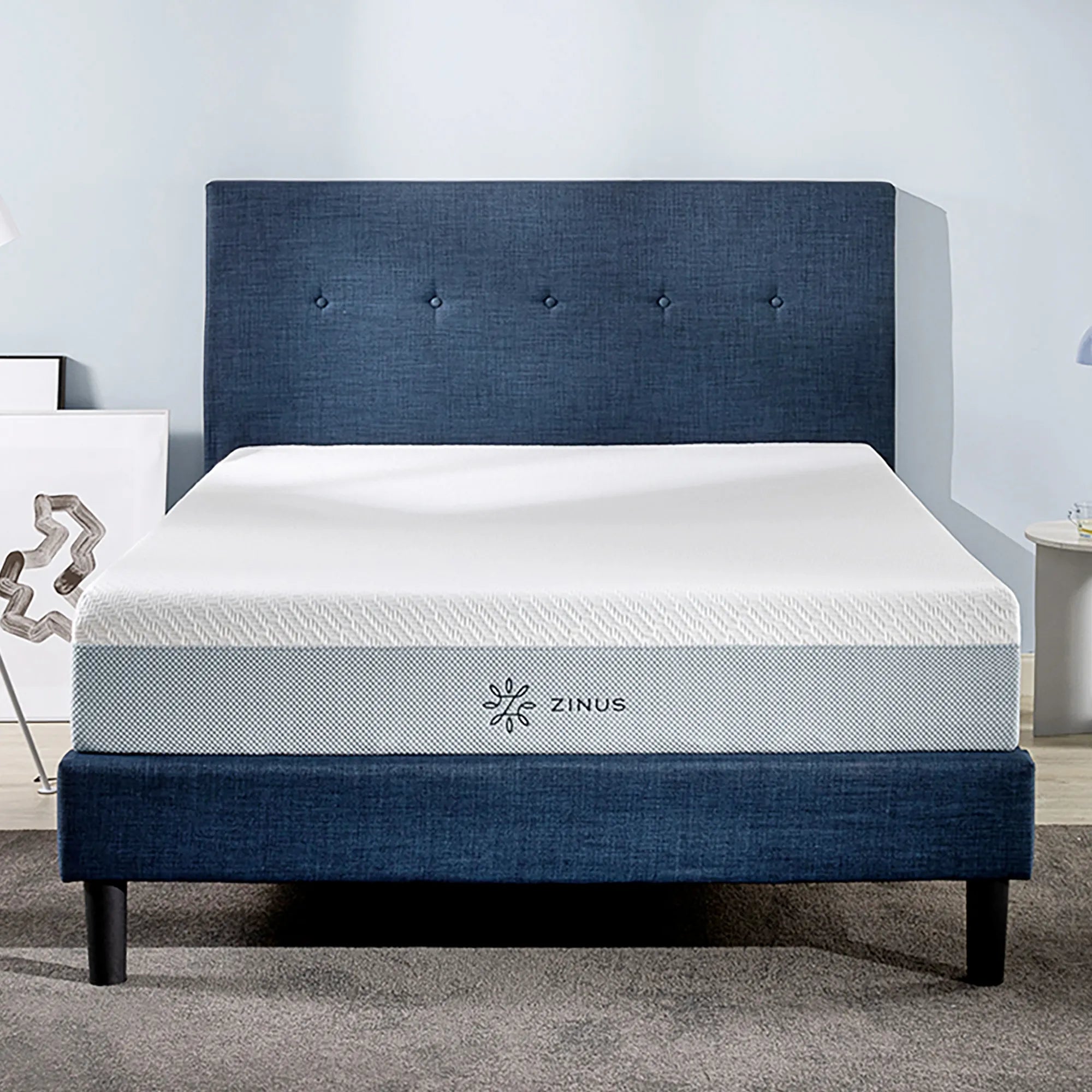 Gel-Foam Luxe 低反発マットレス 体温調節ジェル+7-ZONEシステム 25cm ホワイト