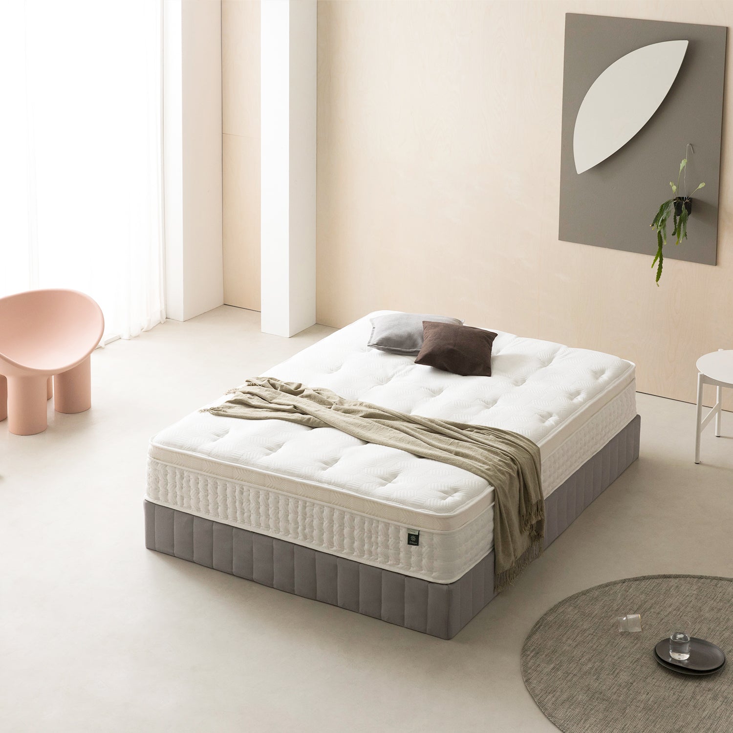 Prime Luxe ハイブリッドマットレス (ポケットコイル+ウレタンフォーム) 25cm・33cm ホワイト