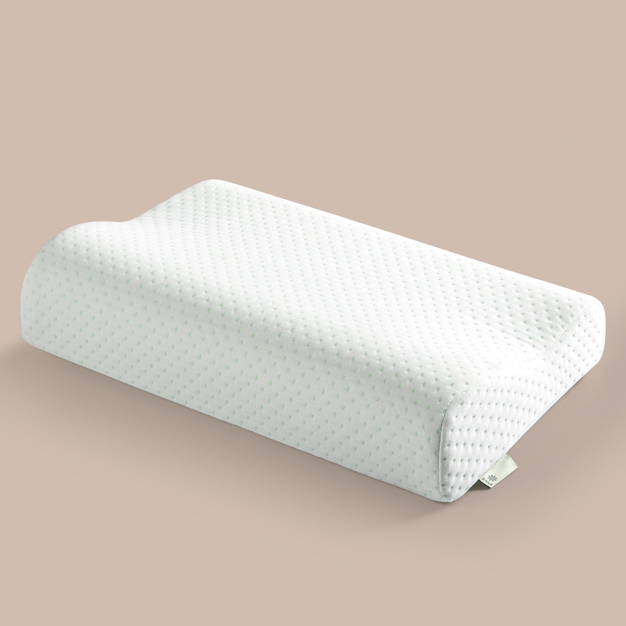 GreenTea 枕 低反発 立体構造 10/7.6cm ホワイト