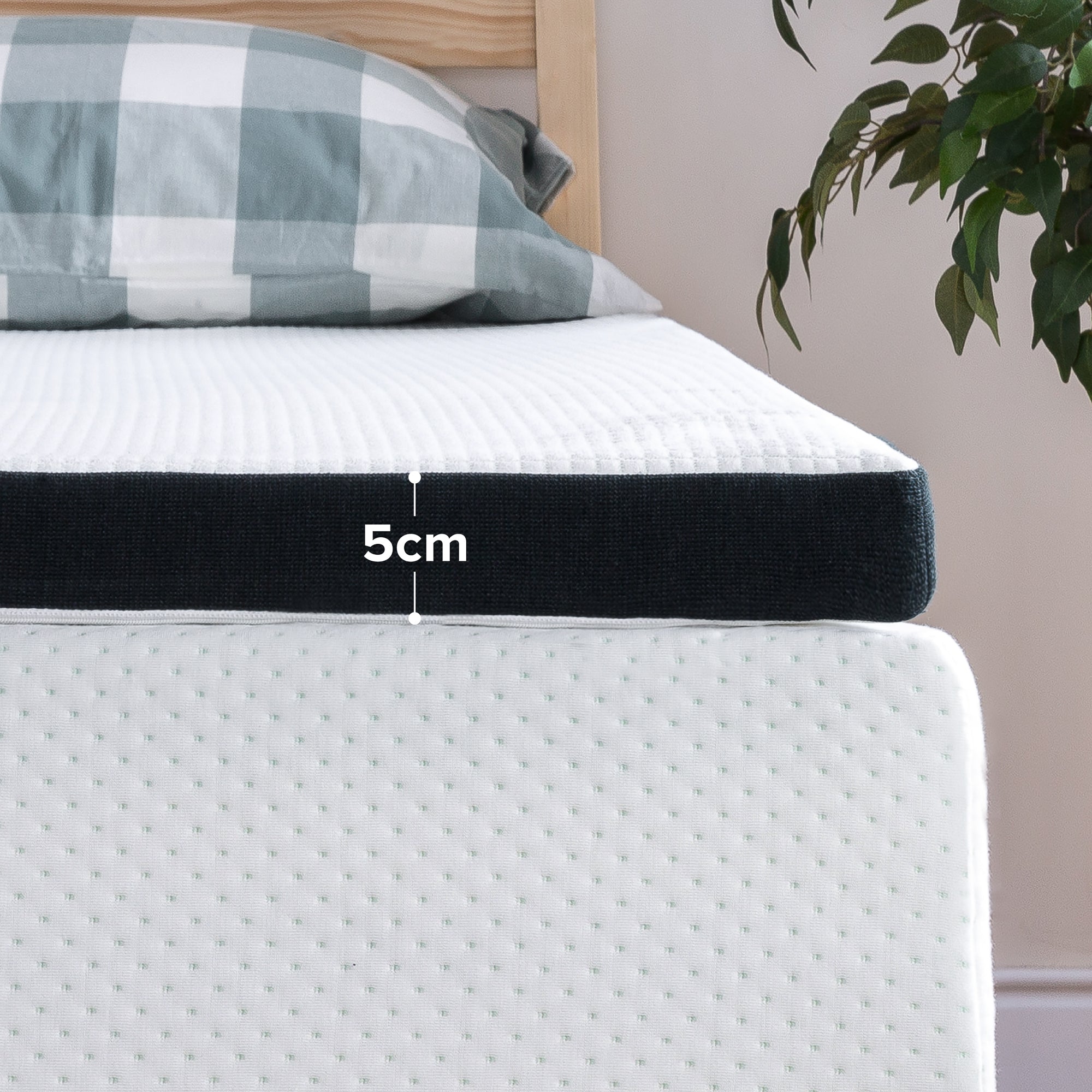 低反発 GreenTea マットレストッパー 5cm ウレタンフォーム 緑茶成分