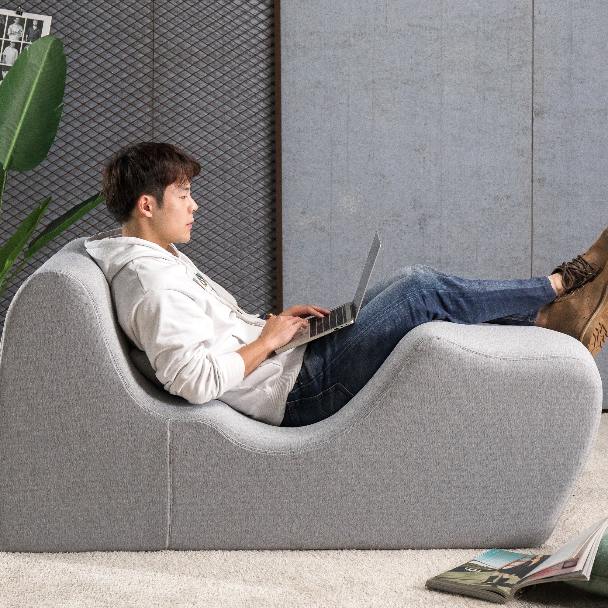 Zero Gravity チェア 低反発 ダークグレー オートミール ライトグレー